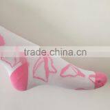 Korean Cartoon Young Girl Tube Pink Color Custom Design Make Your Own Socks thumbnail-3