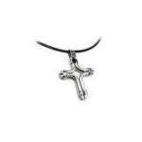 Mirror Polished Rose Gold Plating Rust Protection 316L Stainless Steel Cross Pendants thumbnail-1