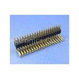 Square Gold Plated 40 Pin Header Connector for GPS 1.27MM Right Angle