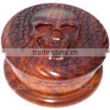 Hand Made Carved Shisham Wood Tobacco Grinder thumbnail-1