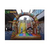 Large Colored Pirate Theme Commercial Inflatable Slide For Playground