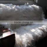 YR605 Genuine Home Textile Real Goat Fur Blanket Customized Sizes thumbnail-2