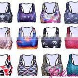 Sexy Women Cycling Sportswear Crossed Straps Sports Bra thumbnail-3