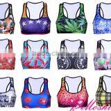Sexy Women Cycling Sportswear Crossed Straps Sports Bra thumbnail-4