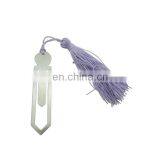 Custom Zinc Alloy Silver Hollow Bookmark Tassels Bookmark