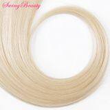 Clip in Natural Human Hair Extensions Full Cuticle Remy Hairs Full Hair End thumbnail-3