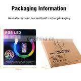 Newest 10 Inch Selfie Ring Light Photography Lighting Led RGBW Ring Light 32 Colors With Tripod Stand thumbnail-7