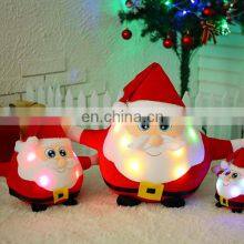 Plush Fast Shipping Shining Concert Singing Santa Claus Elk Doll Plush Toys Children Christmas Presents Gifts thumbnail-1