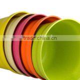 Plant Fiber Multicolored Circle Flower Plant Pots thumbnail-1