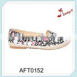 Lady Linen Flat Shoes Spring Flower Canvas Espadrilles Shoes thumbnail-1