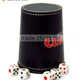 Best Selling High Durable Leather Custom Dice Cup With Pouch thumbnail-6