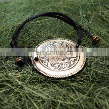 String Bracelet 'Suzdal Griffin'. Embossing. Black T01.321.02.03 High Quality Wholesale Bracelets thumbnail-2