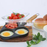 TRIONFO Mini Cast Iron Divided Frying Pan With Wooden Handle Set thumbnail-4