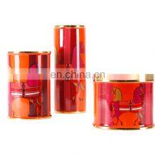 Ready to Ship Modern Luxury Cylinder Europe Ceramic Glazed Loyal Horse Pattern Porcelain Vase for Home Decor thumbnail-2
