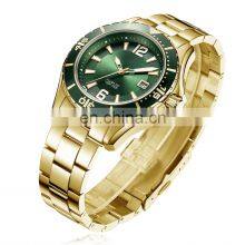 Green Men Stainless Steel Watch Gold Fashion Quartz Rotation Waterproof Dive Watches Top Brand Luxury Men Watch thumbnail-1