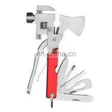 Cross-border Hot-sale Multifunctional Tool Flat-nose Pliers With Stainless Steel Hammer and Axe
