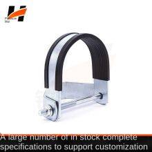 Anti-seismic Bracket Accessories, Hot-dip Galvanized U-shaped Pipe Clamp, Ohm Binding for Fire Protection Pipeline, Manufacturer thumbnail-4