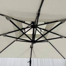 Factory Price Outdoor 3*3m Double Roof Waterproof Umbrella With Side Stand thumbnail-2