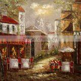 New Artwork Handmade Paris Street Canvas Oil Painting Home Decoration Wholesale thumbnail-1