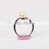 Fahion River Born Pearls Women Ring With DIA 925 Silver Ring thumbnail-5