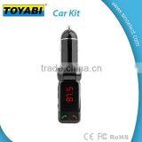 Wireless In-Car FM Transmitter With Dual USB Charging for Universal Devicese thumbnail-1