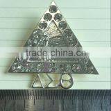 Wholesale Vnistar Silver and Gold Delta Mental Brooch With Stones Divine Jewelry Lapel 2016 Cheap thumbnail-1