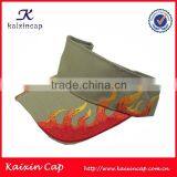 wholesale cheap fire print sun visor hat