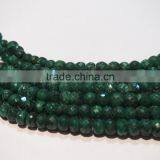 5-6 mm Green Emerald Faceted Rondelle Gemstone Bead Strands 16 Inches thumbnail-1