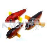 Chentilly CHPA3 115mm 45g Wood Bird Fishing Lure Wood Popper Bait Wood Plane Trolling Lure