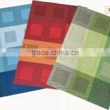 pvc placemats vinyl placemats/plastic placemats/woven pvc placemats for restaurants