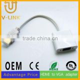 Manufactory gold plated hdmi to vga adapter for digital device