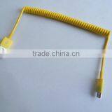 High Quality,PTE Spiral Micro Usb Cable for Smartphone