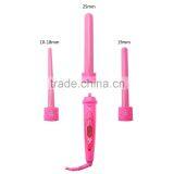 Interchangeable Hair Curling Iron With 3 Different Sizes Barrells thumbnail-2