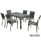 New Dining Table Sets PE Rattan Changed Color Rattan thumbnail-2