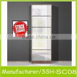 Modern Design Wooden Shoe Cabinet With Mirror thumbnail-2