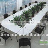 20 Person Simple Design White Board QQ Idea Large Size Aluminum Conference Table thumbnail-1