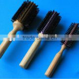 high quality wooden aluminium tube hair brush