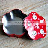 Wholesale Flower Shape Cake Tin Can for Packing