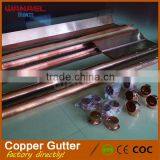 Wanael Industrial Square Copper Stainless Gutter and Downspout