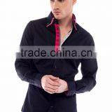 Stylish Triple Collar Black Shirts for Men thumbnail-1