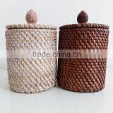 High Skilled Woven Rattan Storage Box From Vietnam thumbnail-3