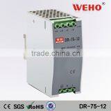 75w DIN Rail DR-75-12 12v Switch Power Supply