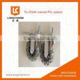 125mm Heavy Duty Swivel Caster Industrial Casters Rubber Trolley Wheels Made in China thumbnail-6