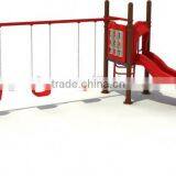 Children 4-Seat Swing Chair Metal Garden Cushions thumbnail-6