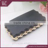 Wave Shape Metal Purse Frame With Black Plastic Box thumbnail-1
