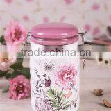 Wholesale Ceramic Kitchen Sealing Food Storage Bottle With Metal Clip thumbnail-1