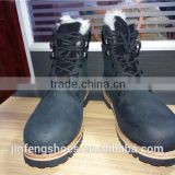 industrial cheap workman's spring and winter artifcial fur goodyear welted steel toe rubber outsole anti-slip safety shoes/boots