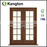interior glass wood double door enterance wooden door