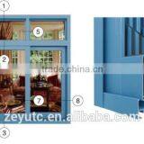High Quality Aluminium Profile for Door and Window With Wood Grain thumbnail-5
