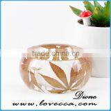 Pine Needles Inside Transparent Clear Acrylic Bangle Stand thumbnail-3